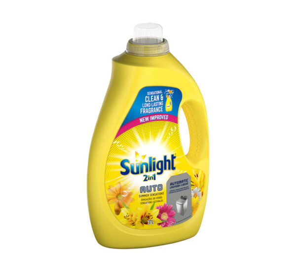 Sunlight Machine Wash 2In1 Auto Liquid 3L Summer Sensations