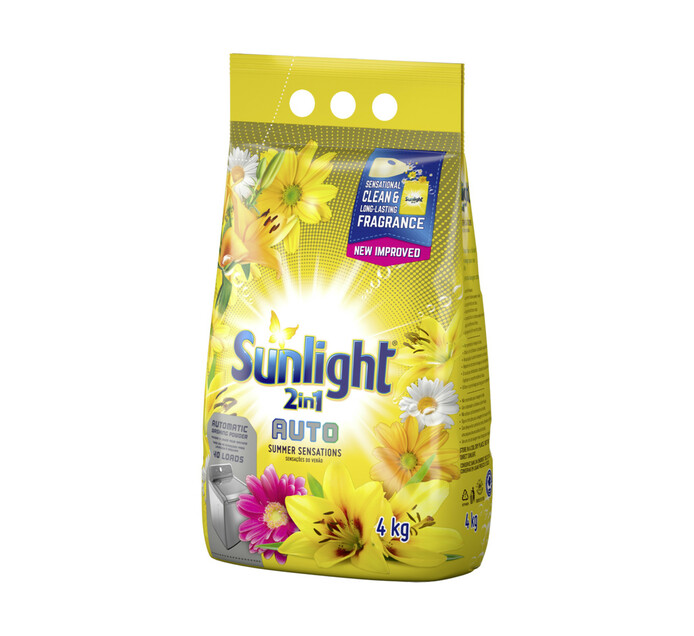 Sunlight Machine Wash 2In1 Auto Detergent 4Kg Summer Sensations