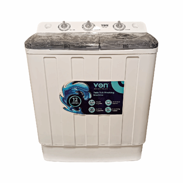 Von Washing Machine 7.5Kg Twin Tub, Semi-Automatic Vals-75Bwy