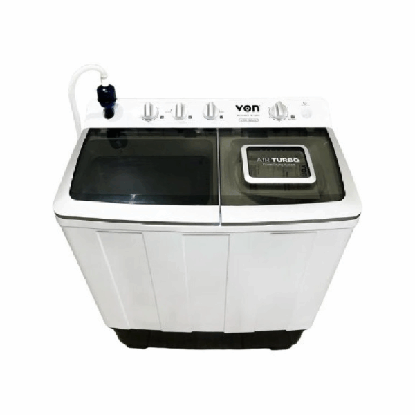 Von Washing Machine 10Kg Twin Tub, Semi-Automatic Vwm-10Ahk
