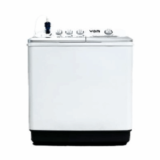 Von Washing Machine 13Kg Twin Tub, Semi-Automatic, White Vwm-13Ahk