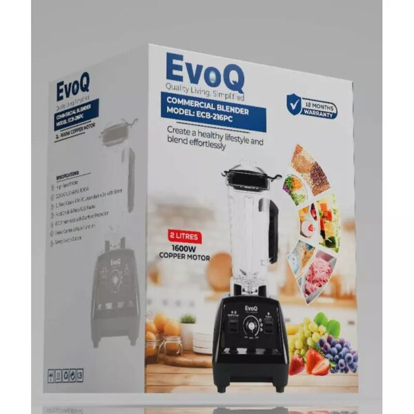 Evoq Heavy Duty Blender 2L For Commercial Use 1600W  ECB - 216 PC